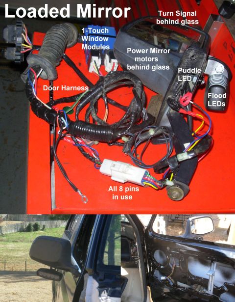 1983 Ford Bronco - Loaded Mirror IF THE IMAGE IS TOO SMALL, click it. This now has almost everything modern mirrors have, plus the off-roading lights (which F…