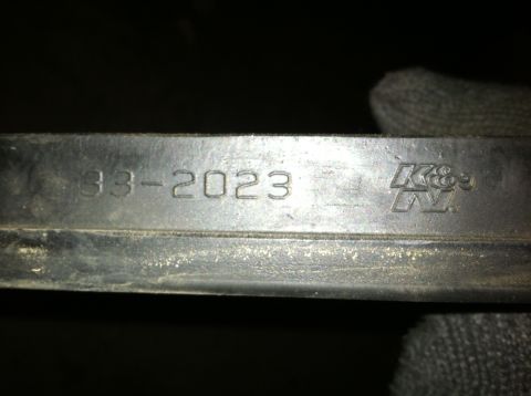 1993 Ford Bronco - K&N 33-2023 Fits 87-96 Bronco, F150 & F-250, and 87-97 F350. Good used shape. Bent pleats around outside; will not effect performance
