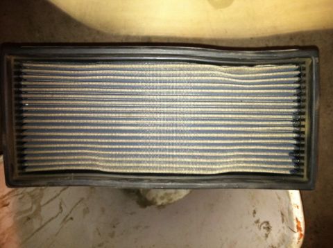 1993 Ford Bronco - K&N 33-2023 Fits 87-96 Bronco, F150 & F-250, and 87-97 F350. Good used shape. Bent pleats around outside; will not effect performance.