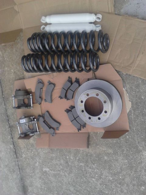 1996 Ford Bronco - Deaver 5.5" Superflex Coils. Shocks. Bigger calipers and pads for the front. New rotors pads and upgraded dual piston calipers for the…