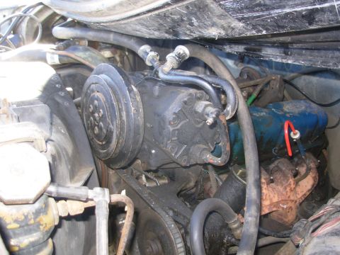 1983 Ford Bronco - York Compressor on V8 w/V-belt