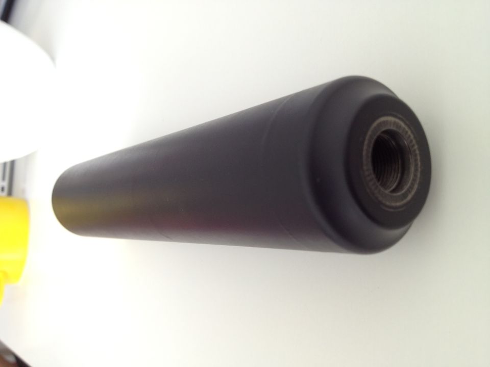 Black conical shift knob with internal threading visible at one end
