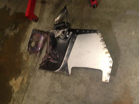 1965 Ford Mustang - 65 Mustang firewall install/removed partial inner fender