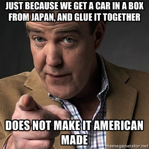2000 Mercury Grand Marquis - Meme Jeremy Clarkson with text about the origin of cars.