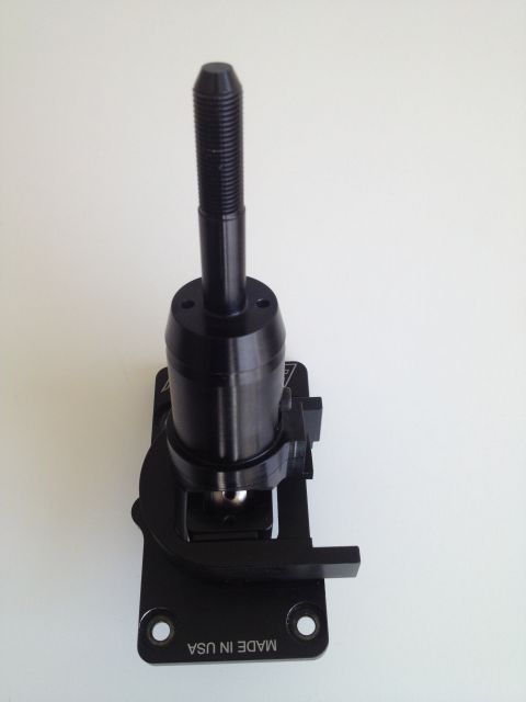 2013 Ford Mustang - Aftermarket shift knob assembly, manufactured in the USA, shown against a white background.