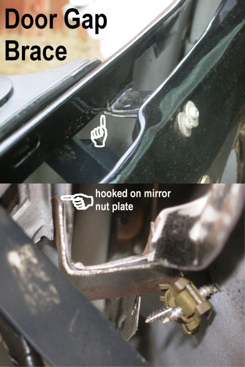 1983 Ford Bronco - Cracks propagating from the vent window tab are probably due to the upper mount for a breakaway mirror putting too much stress on the door…