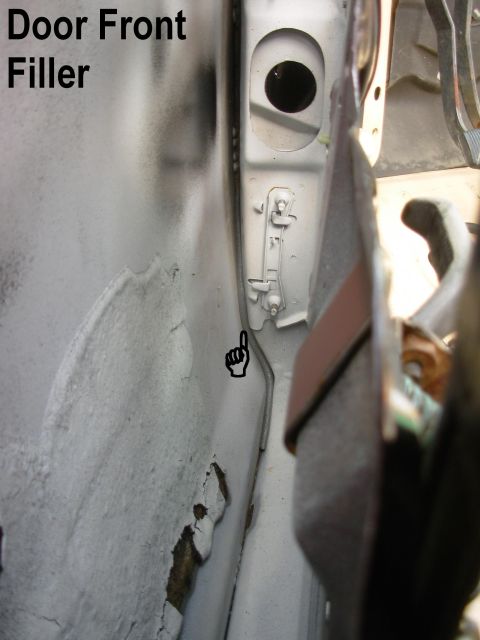 1983 Ford Bronco - This scrap of caulk-saver rod from the door gasket filler will prevent small pebbles & parts from jamming in the narrow gap, causing dents…