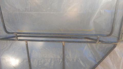 1978 Ford Bronco - A metal roll cage structure is visible against a light-colored plastic sheeting background, with a Supermotors.net watermark in the lower r…