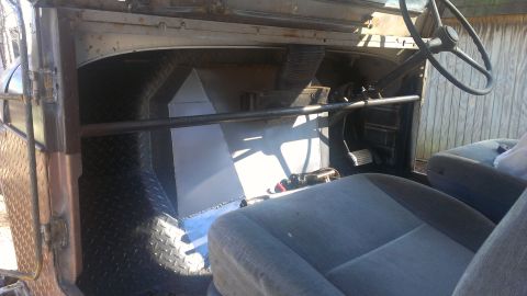 1978 Ford Bronco - Custom interior modifications with diamond plate and metal fabrication are visible in this vehicle.