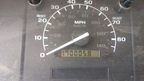 1995 Ford Bronco - The odometer reads 170005.8 miles.