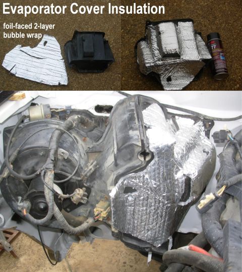 1983 Ford Bronco - The factory foil-faced fiberglass insulation deteriorates, leaving the vacuum reservoir & cold-air duct exposed to the exhaust manifold hea…