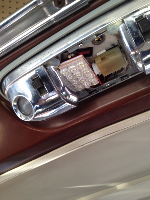 1979 Ford Bronco - This photo shows an interior light fixture with an upgraded LED bulb, not a 1979 Ford Bronco.