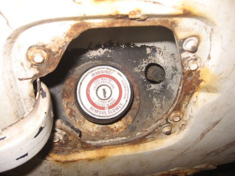 1980 Ford Bronco - The mounting location for the vent outlet