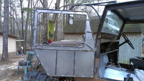 1978 Ford Bronco - This heavily modified vehicle's cab is constructed from raw metal panels and tubing, obscuring its original model year.