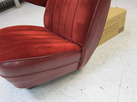 1991 Ford LTD Crown Victoria - Close-up of a car seat, with a cardboard box visible behind it.