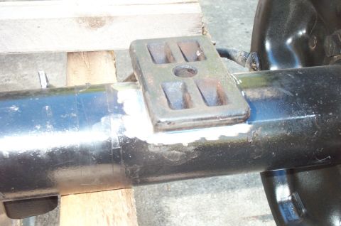 1995 Ford Bronco - tried gringing off the perches in order to relocate them but got uncomfortable when I got to this and still couldn't get them off. So I jus…