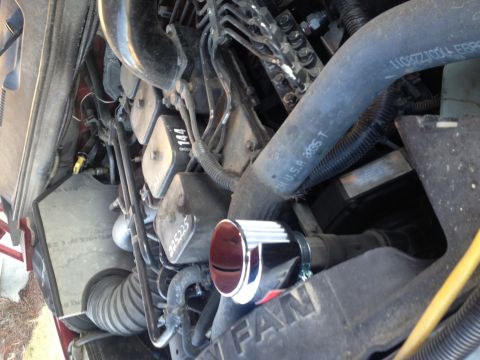 1997 Dodge 2500 - 1997 12v Cummins w/ 1 1/2" clamp on breather fitted on oil fill tube