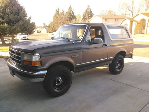 1992 Ford Bronco - Wheels Painted, Wheel Trim Removed, Front Valance Removed