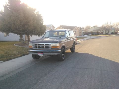 1992 Ford Bronco - Wheels Painted, Wheel Trim Removed, Front Valance Removed
