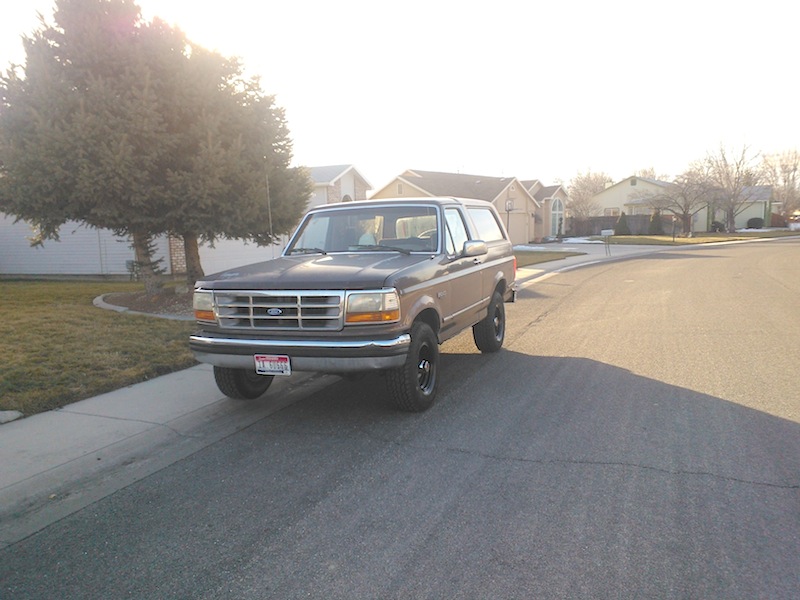 Wheels Painted, Wheel Trim Removed, Front Valance Removed