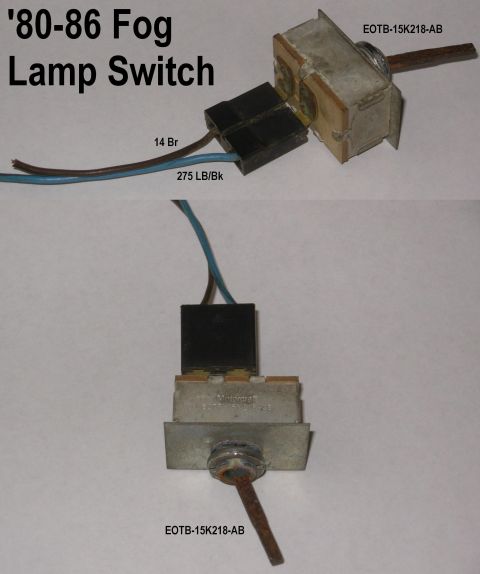 1983 Ford Bronco - '80-86 Fog Lamp Switch EOTB-15K218-AB I found this in an '82 Bronco about the time I rolled mine, and installed it. Now that I'm changing t…