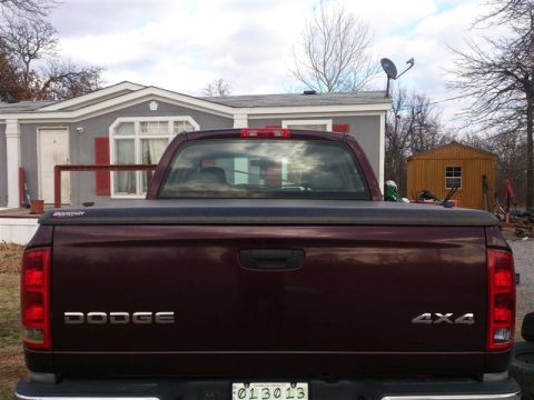 2004 Dodge 1500 - Rear view of a 2004 Dodge 1500 pickup truck, showing the tailgate and 4x4 badging.