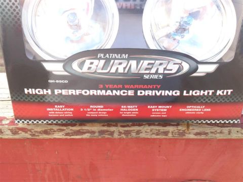 2004 Dodge 1500 - Optronics Platinum Burners Driving Lights for the behind the grille light modification.