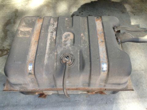1978 Ford Bronco - This is a fuel tank, likely from a vehicle, shown from a top-down perspective. It appears to be a replacement part.