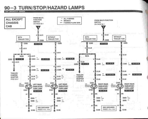 1996 Ford Bronco - Turn/Stop/Hazard Lamps - 3