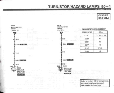 1996 Ford Bronco - Turn/Stop/Hazard Lamps - 4