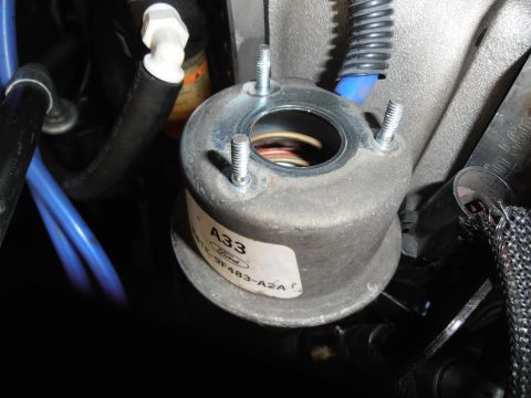 1990 Ford Bronco - Close-up of a Ford EVP sensor assembly, identified by part number F5TE-9F483-A2A.