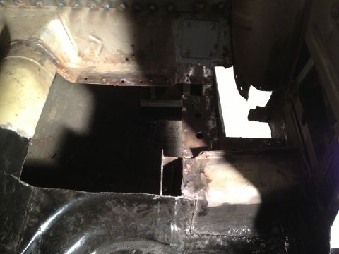 1965 Ford Mustang - 65 Mustang drivers side rear floor cut out