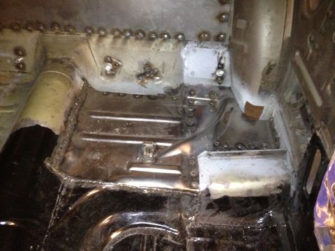 1965 Ford Mustang - 65 Mustang drivers side rear floor welded in