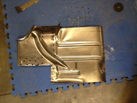 1965 Ford Mustang - 65 Mustang DS floor drilled for spot welds