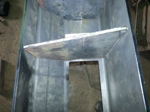 1994 Ford Bronco - This is a custom-fabricated metal part, possibly for a vehicle or industrial use.