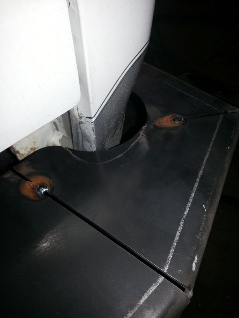 1994 Ford Bronco - Close-up of a vehicle panel edge and custom metal work.