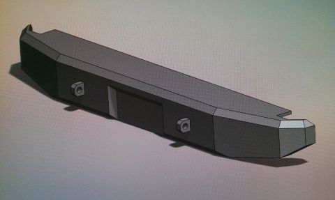 1987 Ford Bronco - This is a part of an aftermarket bumper, not a complete vehicle.