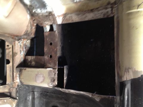1965 Ford Mustang - 65 Mustang PS floor extension cut out