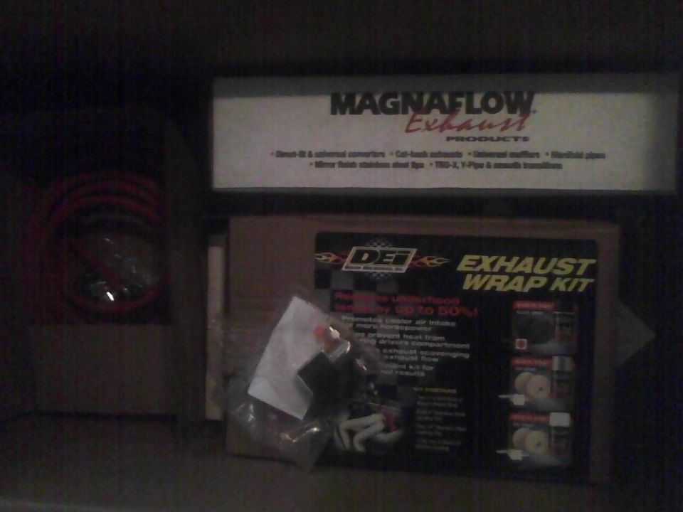 DEI Exhaust Wrap Kit box and Magnaflow Exhaust Products box