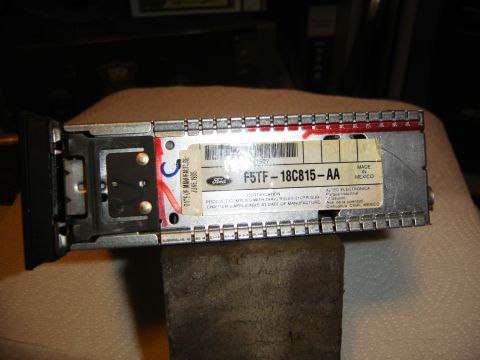 1996 Ford Bronco - A car stereo unit is shown with a manufacturing date label indicating June 1995.