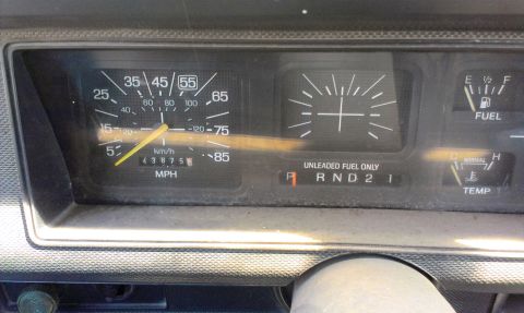 1994 Ford Bronco - The vehicle's odometer reads 43,875 miles.