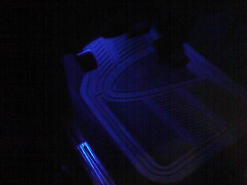 2003 Ford Crown Victoria - Blue LED lighting illuminates the car's floor mats.