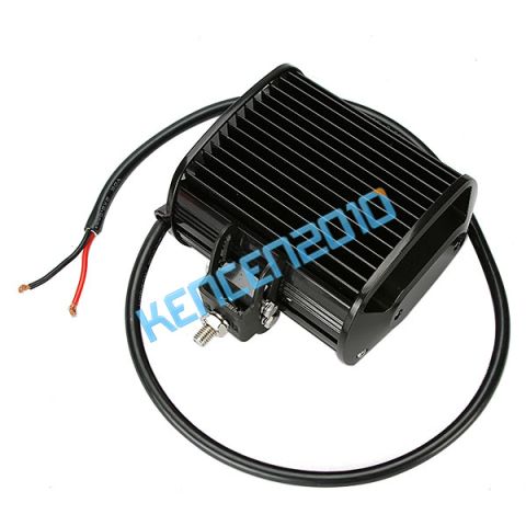 1992 Ford Bronco - A black LED light bar with exposed wires and a metal mounting bracket is shown against a white background.