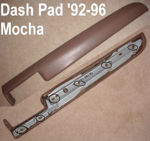 1994 Ford Bronco - Mocha dash pad and mounting bracket for 1992-1996 Ford Bronco.
