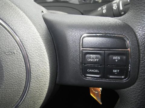 2011 Jeep Liberty - Steering wheel interior view showing cruise control buttons and horn symbol.