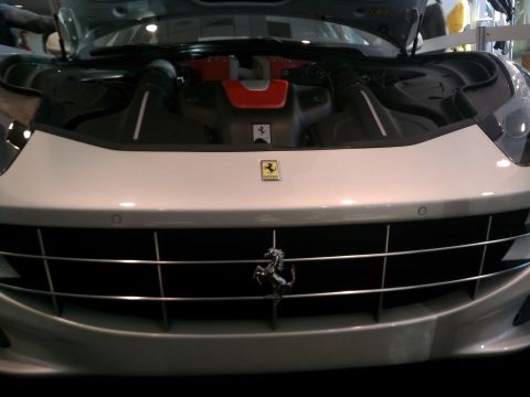 1998 Toyota Camry - The iconic Ferrari prancing horse emblem is visible on the front grille and hood of this luxury sports car.