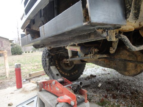 1990 Ford Bronco - Pic of back section folded down and attached to gussets for support