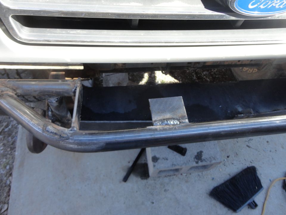 Pic of light tab and 1/4" plate for triangulation