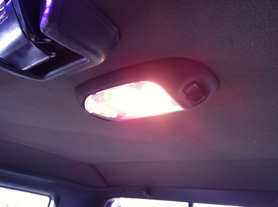New dome light from a 96 F150. Finally got rid of the dated chrome one...