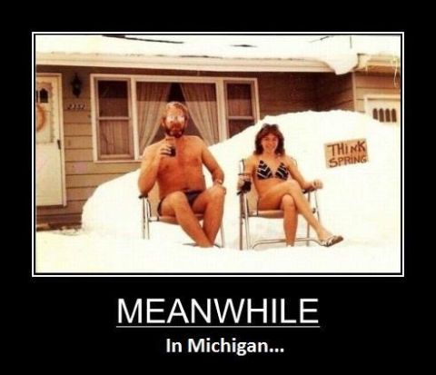 1988 Ford Bronco - Meanwhile in Michigan, people are dreaming of warmer weather.